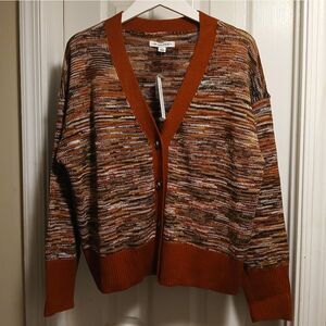 99 JANE STREET Multicolor Knit Cardigan Sweater Sz.L